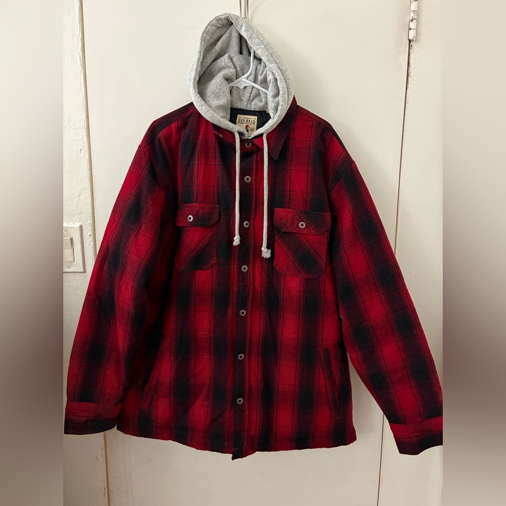 Red head jacket